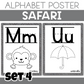 SAFARI THEME - ALPHABET POSTER (A-Z)