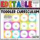 Editable Toddler Curriculum Canva Template Daycare Homeschool GROWING BUNDLE