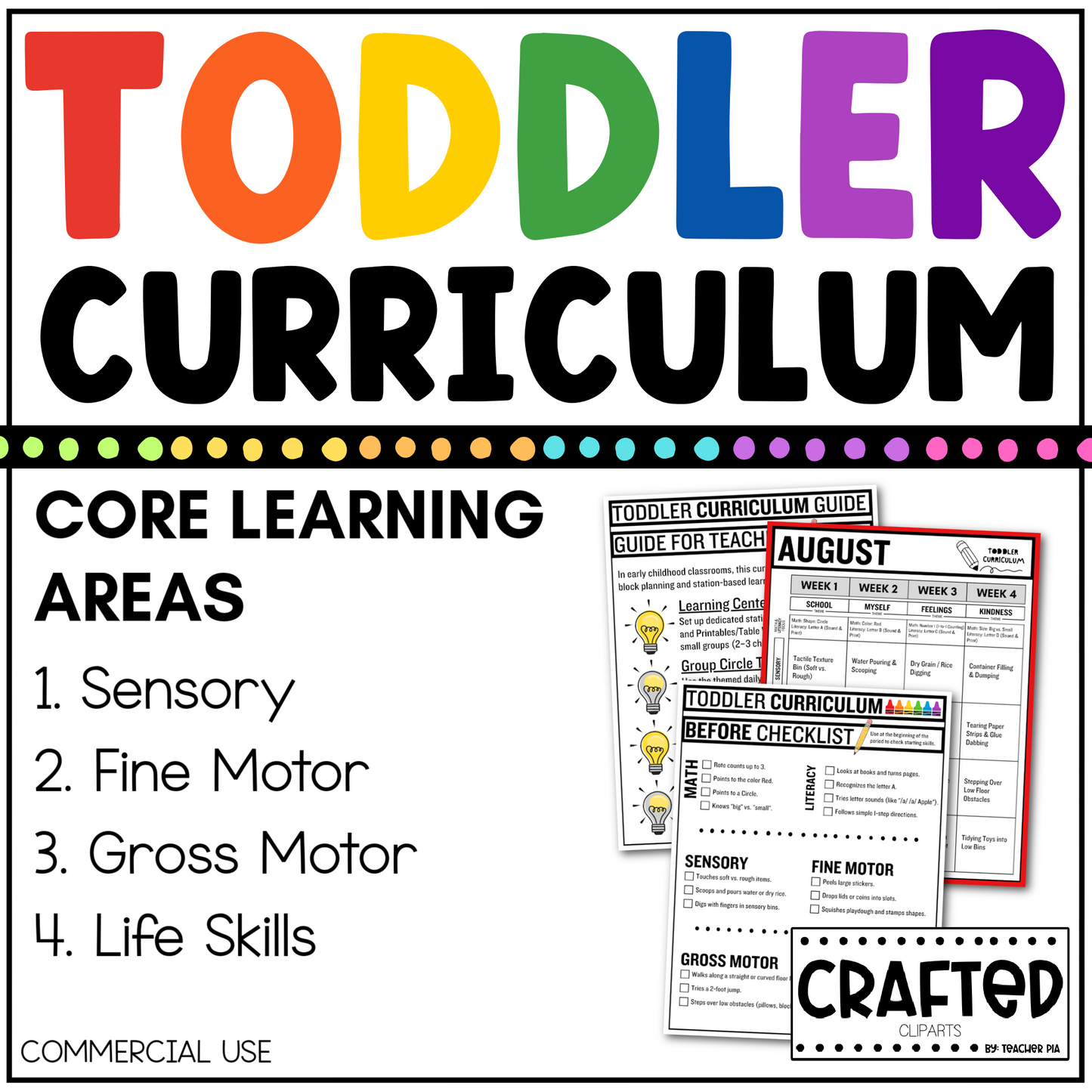 Editable Toddler Curriculum Canva Template Daycare Homeschool GROWING BUNDLE