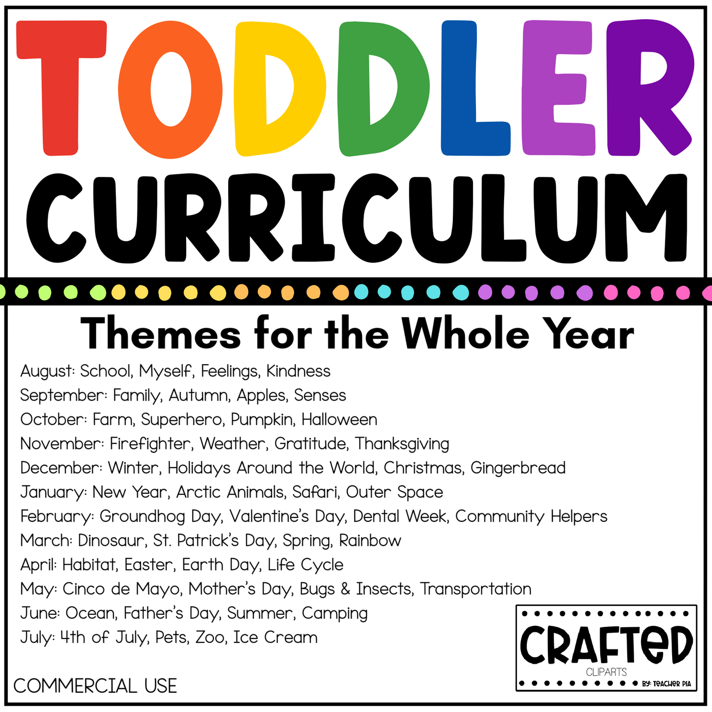 Editable Toddler Curriculum Canva Template Daycare Homeschool GROWING BUNDLE
