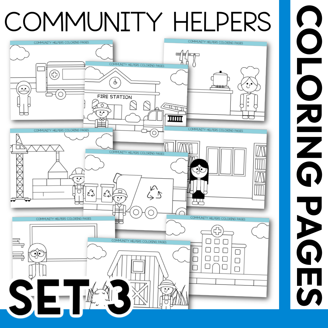 Community Helpers Coloring Pages Commercial Use