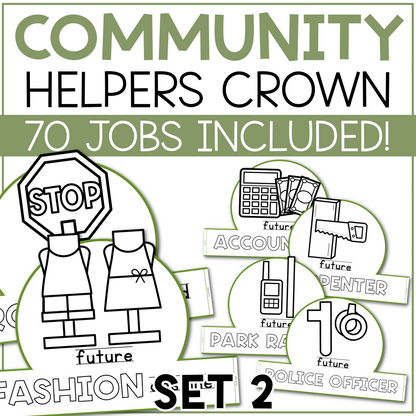 70 Community Helper Crown Craft Future Hats Commercial Use