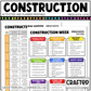Editable Construction Week Activities and Planner Preschool Canva Template