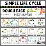 Simple Life Cycle Clipart Playdough Pack Science MEGA Bundle