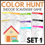 COLOR INDOOR SCAVENGER HUNT