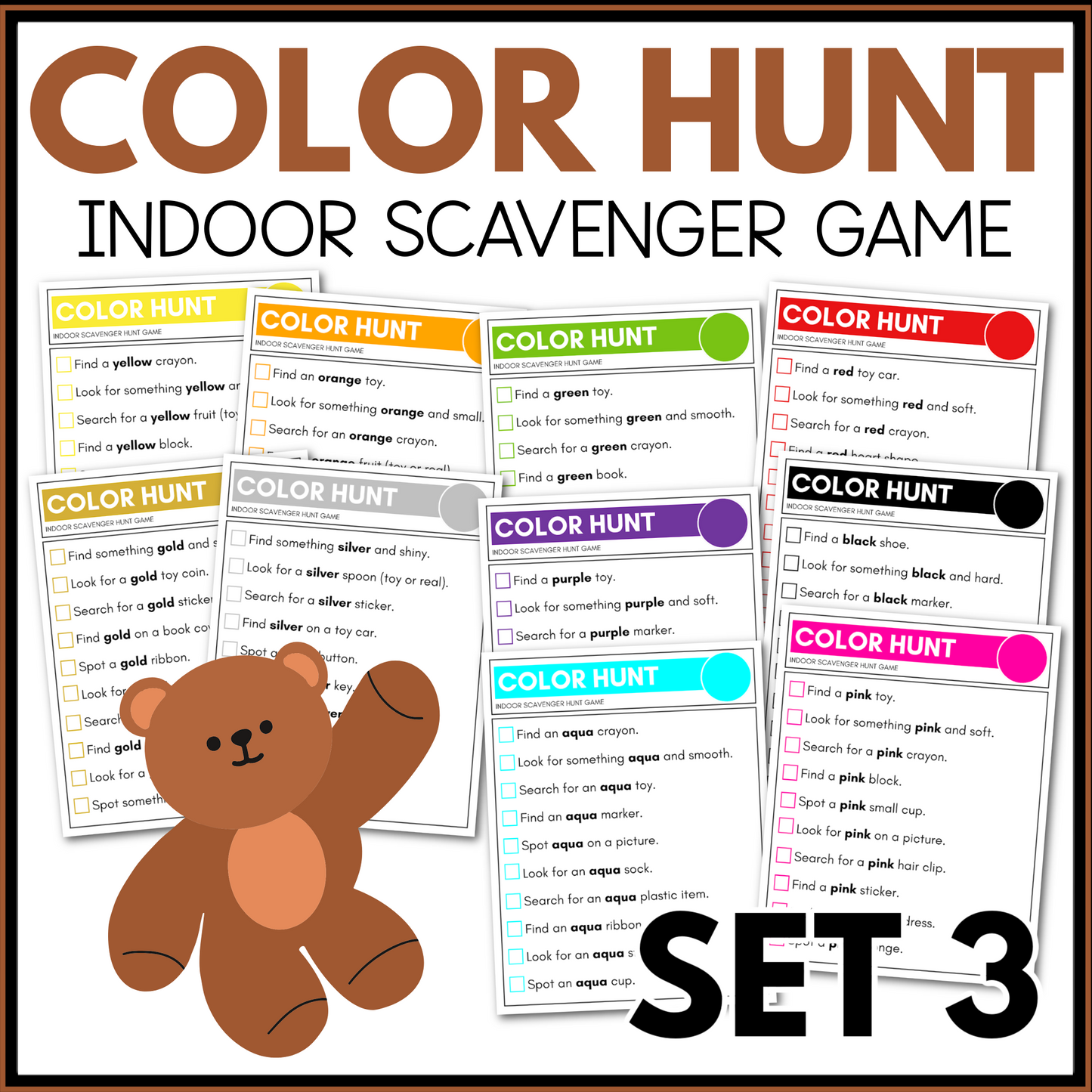 COLOR INDOOR SCAVENGER HUNT