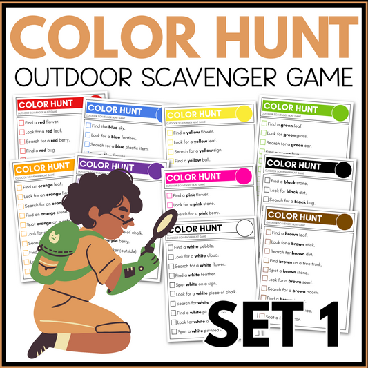 COLOR OUTDOOR SCAVENGER HUNT