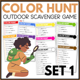 COLOR OUTDOOR SCAVENGER HUNT