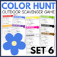 COLOR OUTDOOR SCAVENGER HUNT