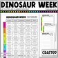 Editable Dinosaur Week Activities and Planner Toddler Canva Template 2-4yo