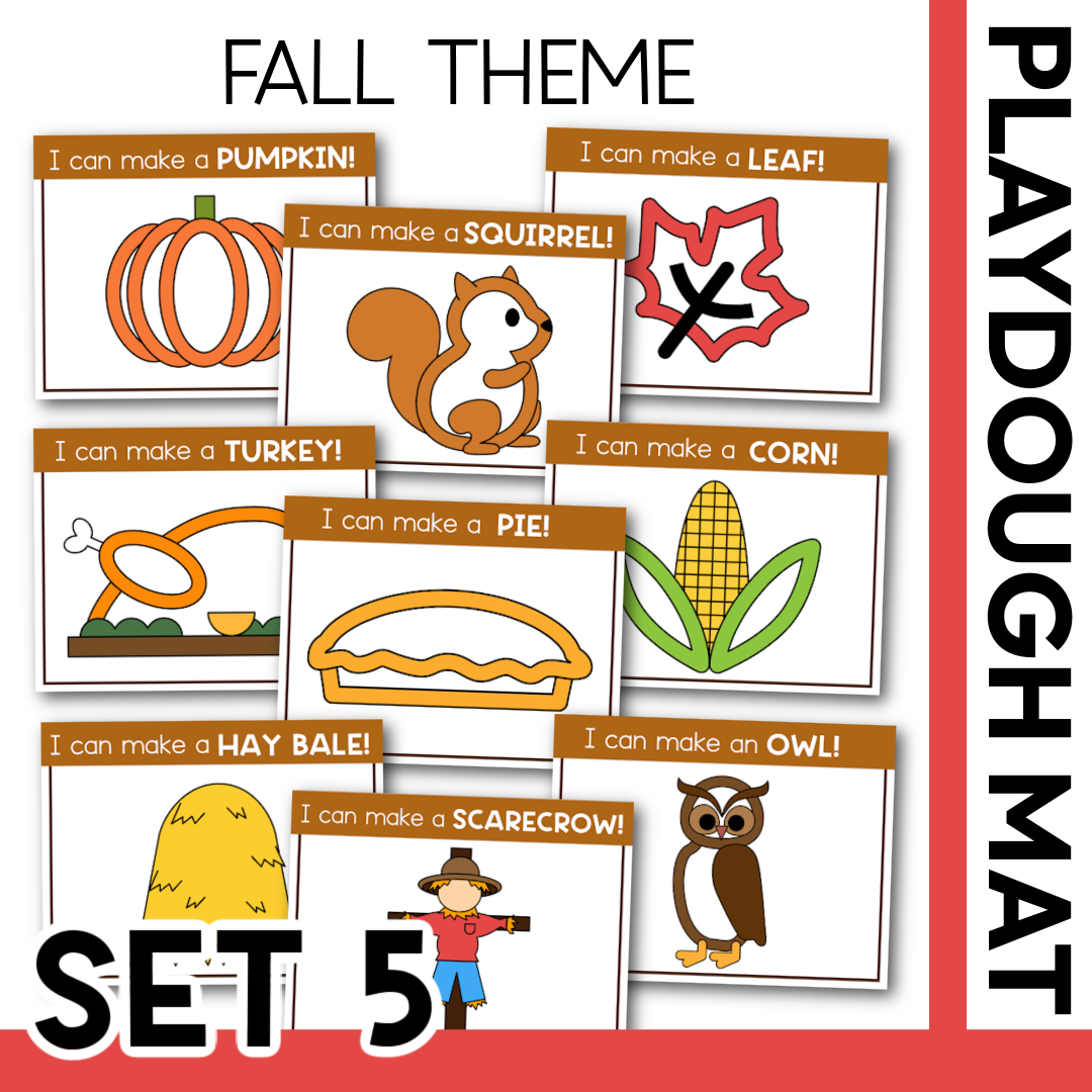 FALL THEME PLAYDOUGH MAT