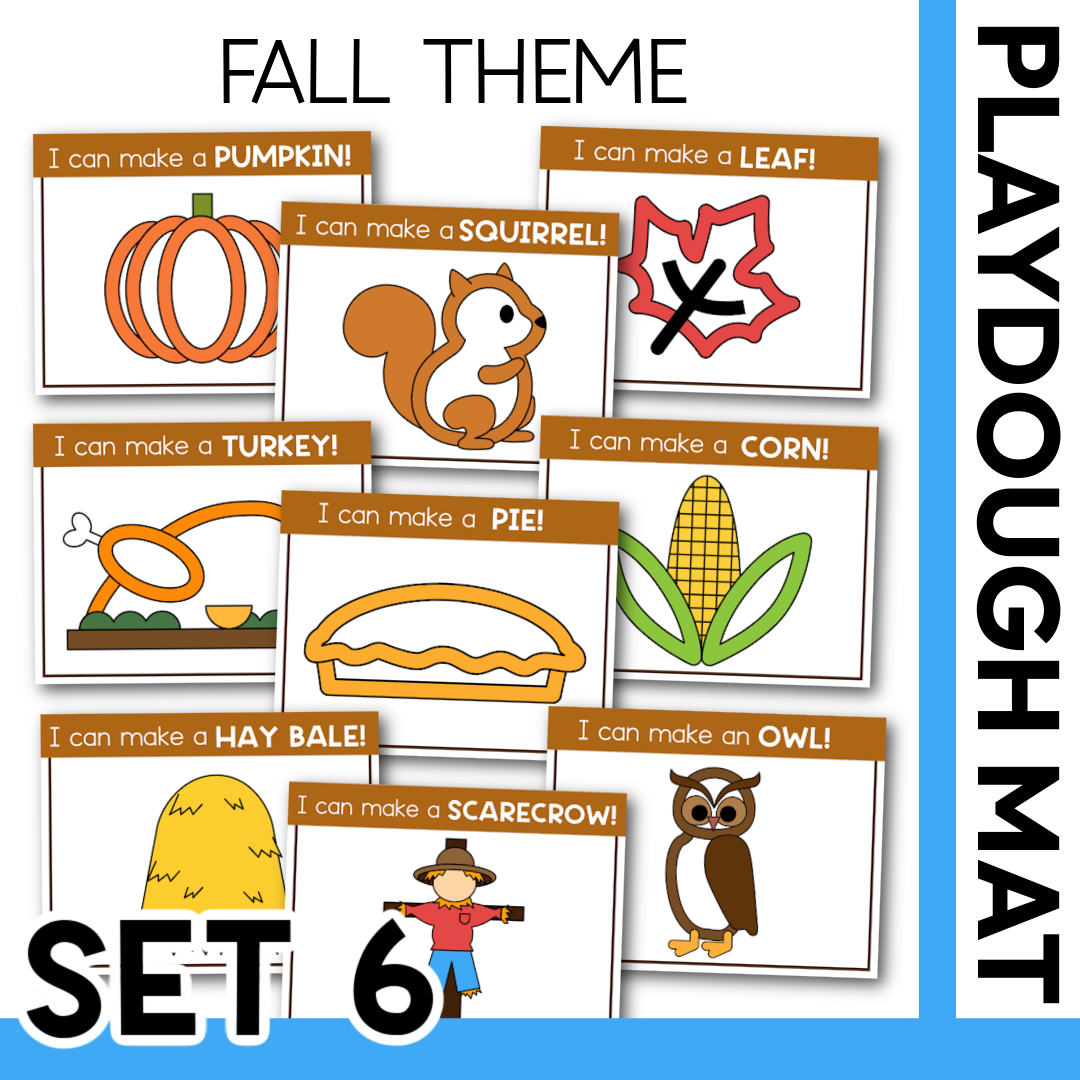 FALL THEME PLAYDOUGH MAT
