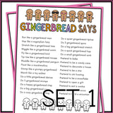 GINGERBREAD SAYS
