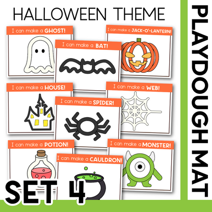 HALLOWEEN THEME PLAYDOUGH MAT - will send via email