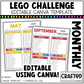 EDITABLE Le go Challenge For Kids Canva Template Commercial Use
