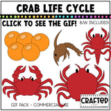 Simple Crab Life Cycle GIF Pack