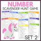 NUMBER SCAVENGER HUNT