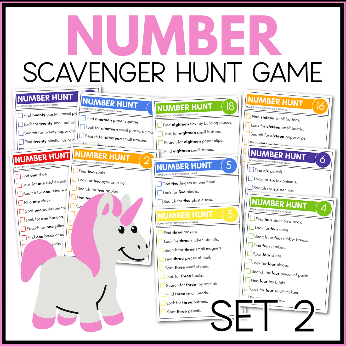 NUMBER SCAVENGER HUNT