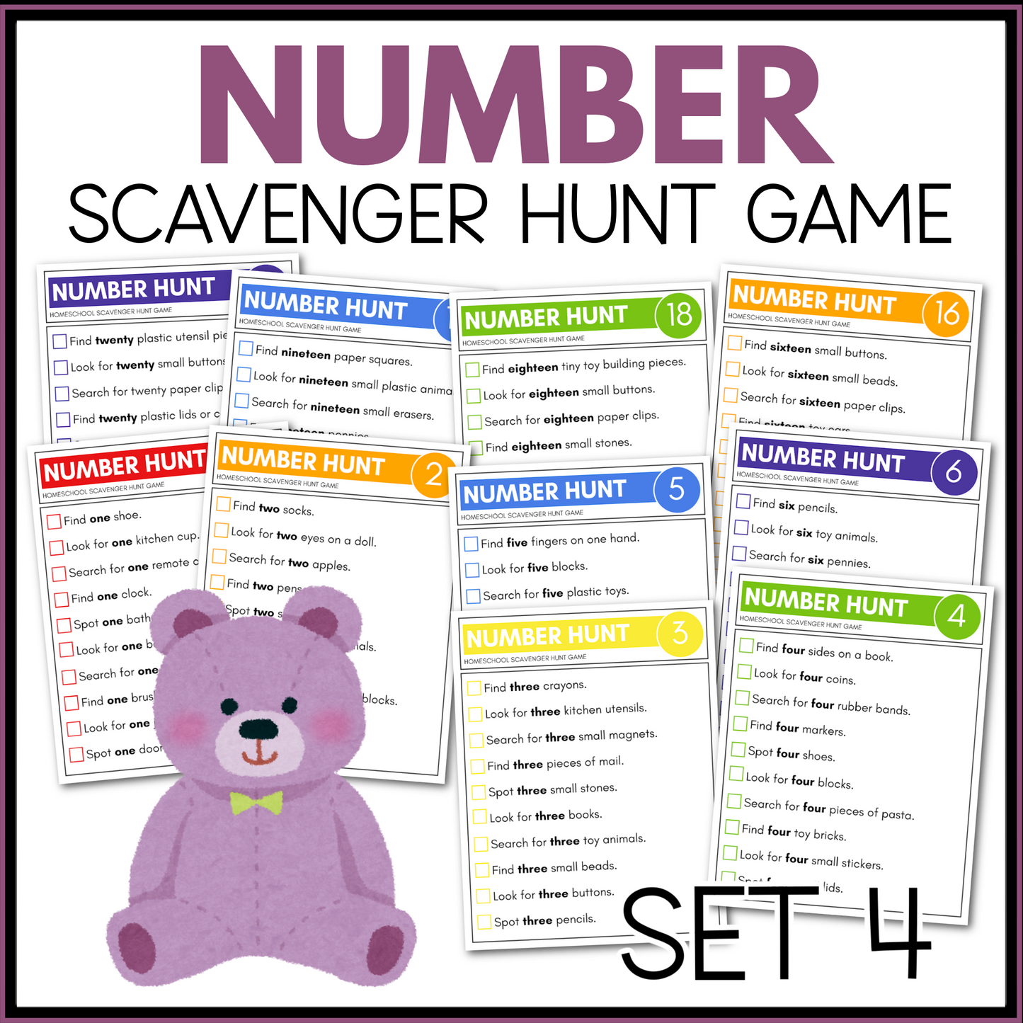 NUMBER SCAVENGER HUNT