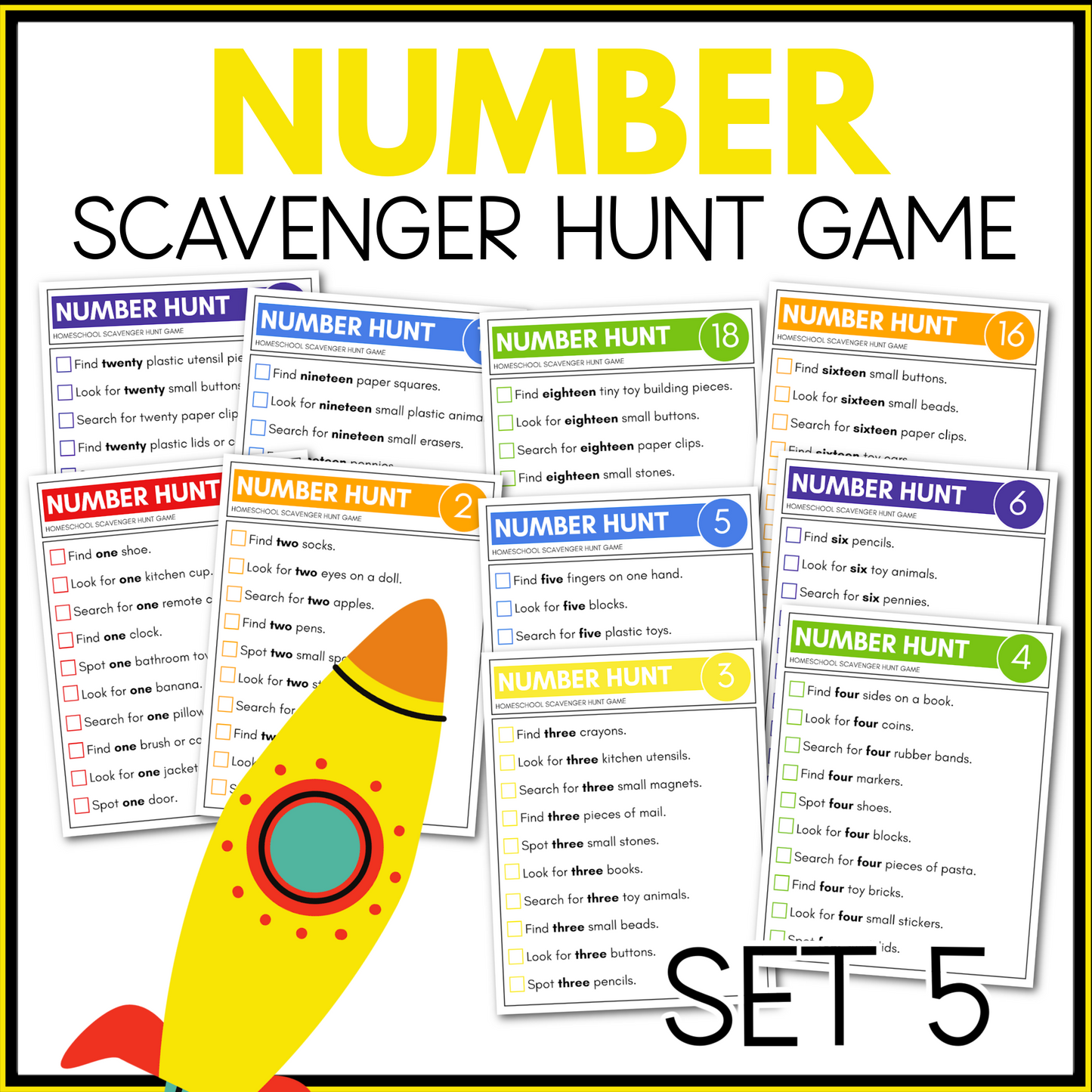 NUMBER SCAVENGER HUNT