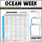 Editable Ocean Week Play Activities and Planner Toddler Canva Template 2-4yo