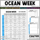 Editable Ocean Week Play Activities and Planner Toddler Canva Template 2-4yo