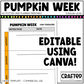 Editable Pumpkin Week Activities and Planner Toddler Canva Template 2-4yo Summer