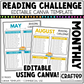 EDITABLE Reading Challenge For Kids Canva Template Commercial Use