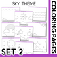 Sky Theme Coloring Pages Commercial Use