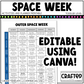 Editable Outer Space Week Activities and Planner Toddler Canva Template 2-4 Sped