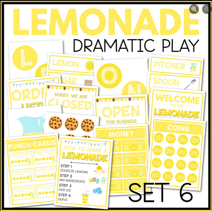 Lemonade Shop Dramatic Play