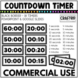 18 Black Countdown Timer Classroom Management Tool Morning Meeting Brain Break