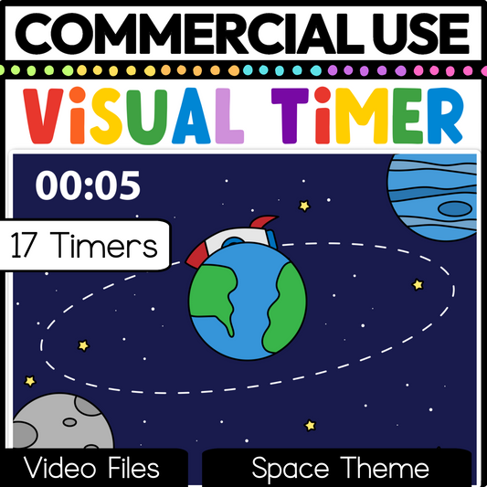 Space Theme Visual Timer Countdown Classroom Management Video