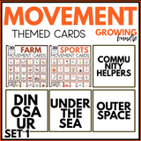 Themed Movement Cards Growing Bundle