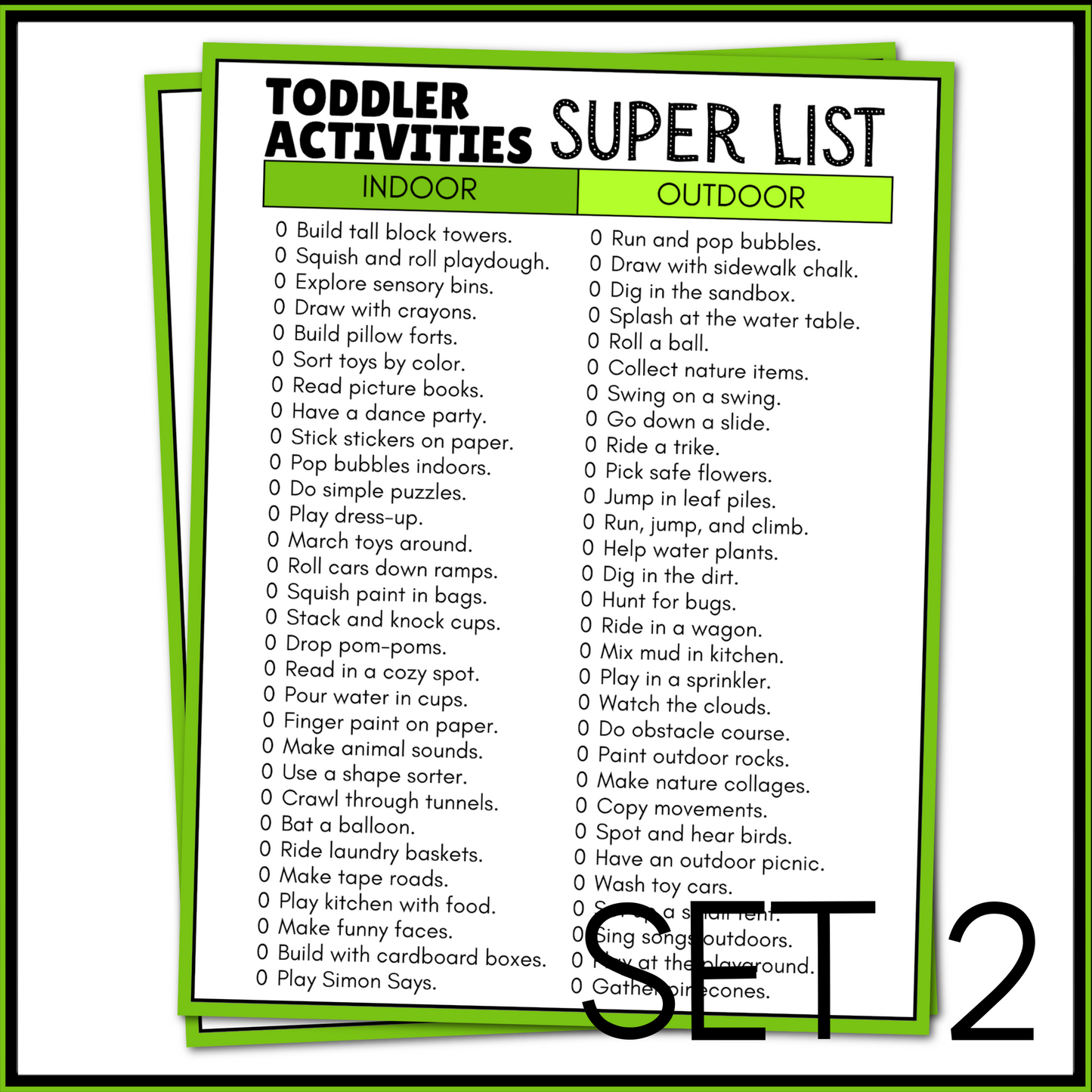 TODDLER ACTIVITIES