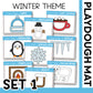 WINTER THEME PLAYDOUGH MAT -- will send via email