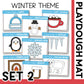 WINTER THEME PLAYDOUGH MAT -- will send via email