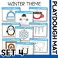 WINTER THEME PLAYDOUGH MAT -- will send via email