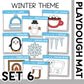 WINTER THEME PLAYDOUGH MAT -- will send via email