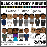 Black History Figures Political & Other Figures Clipart Pack Black History Month
