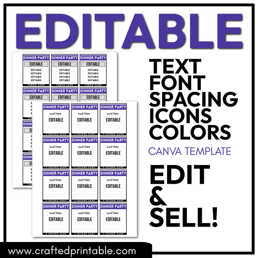 Editable Dinner Party Theme PLR Party Game 5 Second Game & Forbidden Word Game