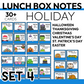 Holiday Lunch Box Positive Notes Commercial Use