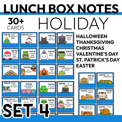 Holiday Lunch Box Positive Notes Commercial Use