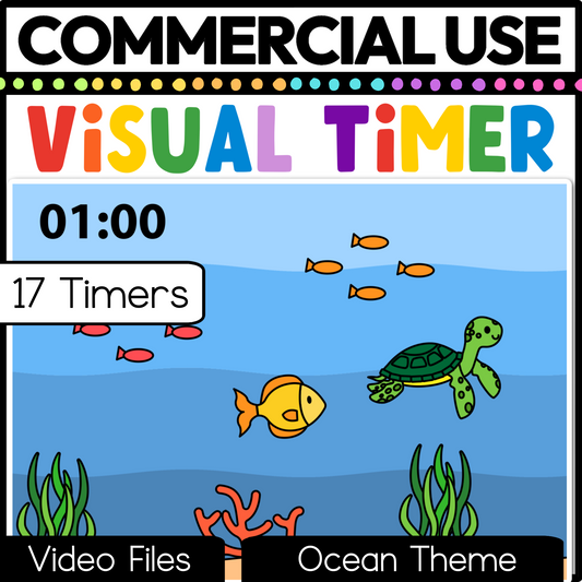 Ocean Theme Visual Timer Countdown Classroom Management Video