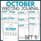 OCTOBER WRITING JOURNAL -- will send via email