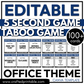 Editable Office Theme PLR Party Game 5 Second Game & Taboo Forbidden Word Game Commercial Use