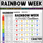 Editable Rainbow Week Activities and Planner Preschool Canva Template