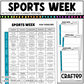 Editable Sports Week Play Activities and Planner Toddler Canva Template 2-4yo