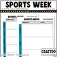 Editable Sports Week Play Activities and Planner Toddler Canva Template 2-4yo