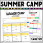 Editable Summer Camp Plan Canva Template